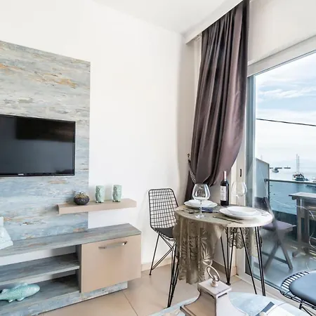 Seafront Flat With Excellent Sea View In Apartment Bodrum